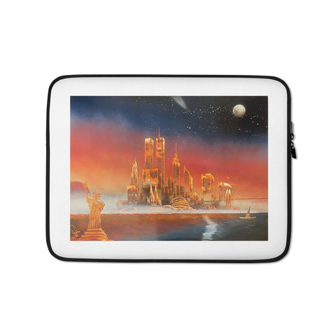 Twin Towers Sunset Laptop Sleeve